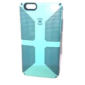 Speck turquoise and blue iPhone 6s Plus case